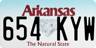 AR license plate 654KYW