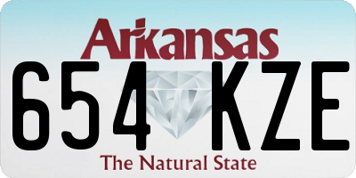 AR license plate 654KZE