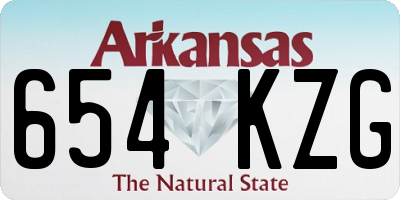 AR license plate 654KZG
