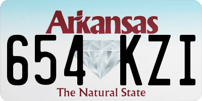 AR license plate 654KZI