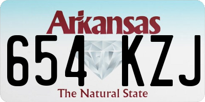 AR license plate 654KZJ