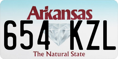 AR license plate 654KZL