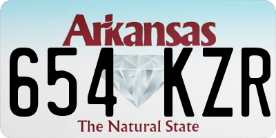 AR license plate 654KZR