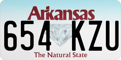 AR license plate 654KZU