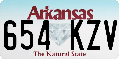 AR license plate 654KZV