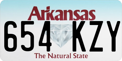 AR license plate 654KZY