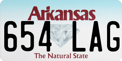 AR license plate 654LAG