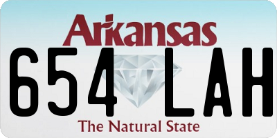 AR license plate 654LAH
