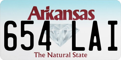 AR license plate 654LAI