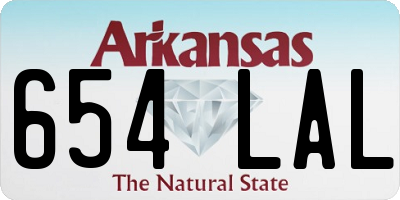 AR license plate 654LAL