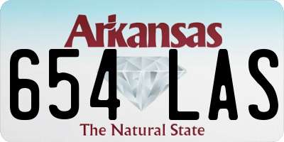 AR license plate 654LAS