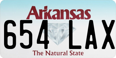 AR license plate 654LAX