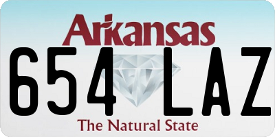 AR license plate 654LAZ