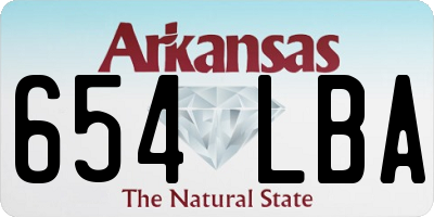 AR license plate 654LBA