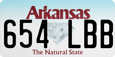 AR license plate 654LBB
