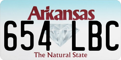 AR license plate 654LBC