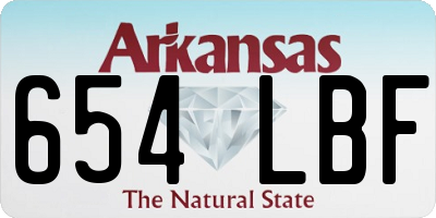 AR license plate 654LBF