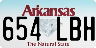 AR license plate 654LBH