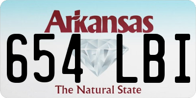 AR license plate 654LBI