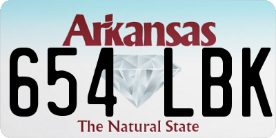 AR license plate 654LBK