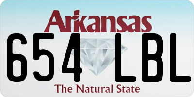 AR license plate 654LBL