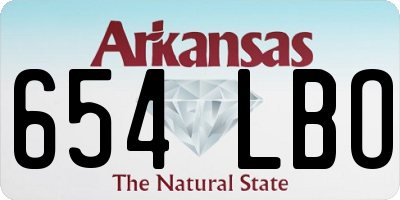AR license plate 654LBO