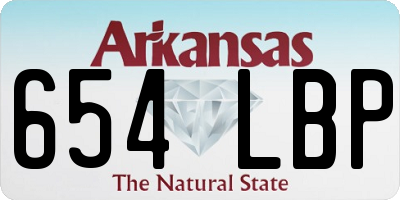 AR license plate 654LBP
