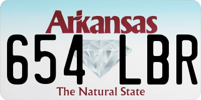 AR license plate 654LBR