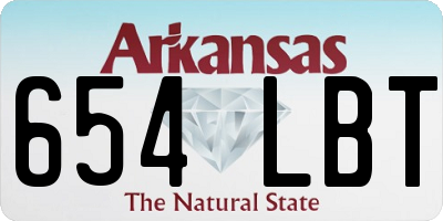 AR license plate 654LBT