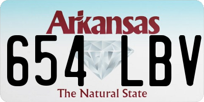 AR license plate 654LBV