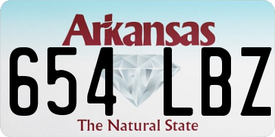AR license plate 654LBZ
