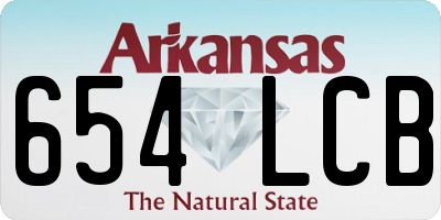 AR license plate 654LCB