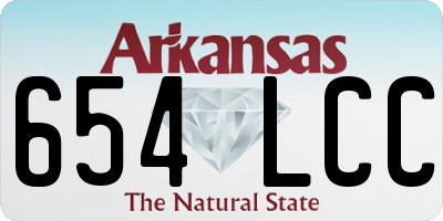 AR license plate 654LCC