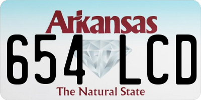 AR license plate 654LCD