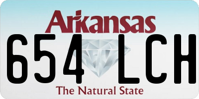 AR license plate 654LCH
