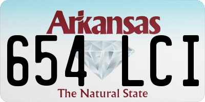 AR license plate 654LCI
