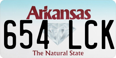 AR license plate 654LCK