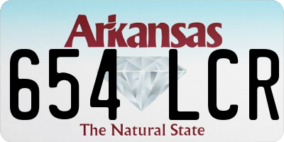 AR license plate 654LCR