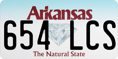 AR license plate 654LCS