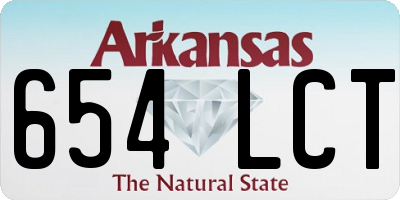 AR license plate 654LCT