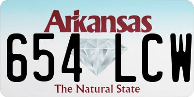 AR license plate 654LCW