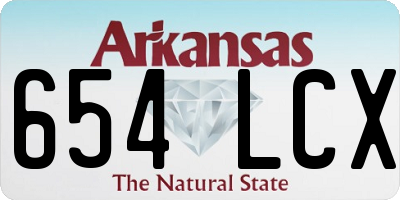 AR license plate 654LCX