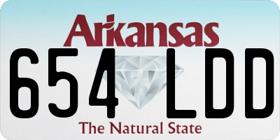 AR license plate 654LDD