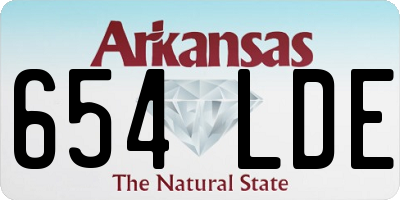 AR license plate 654LDE