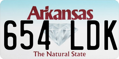 AR license plate 654LDK
