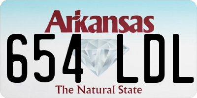 AR license plate 654LDL