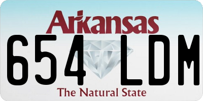 AR license plate 654LDM