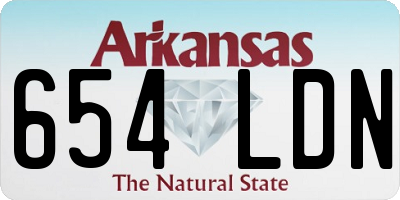 AR license plate 654LDN