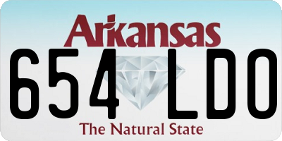 AR license plate 654LDO