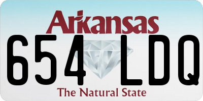 AR license plate 654LDQ